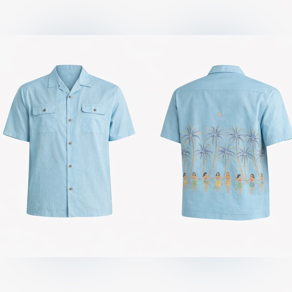 NWT TravisMatthew Windy Bay Short Sleeve Button-Up Shirt Size Medium